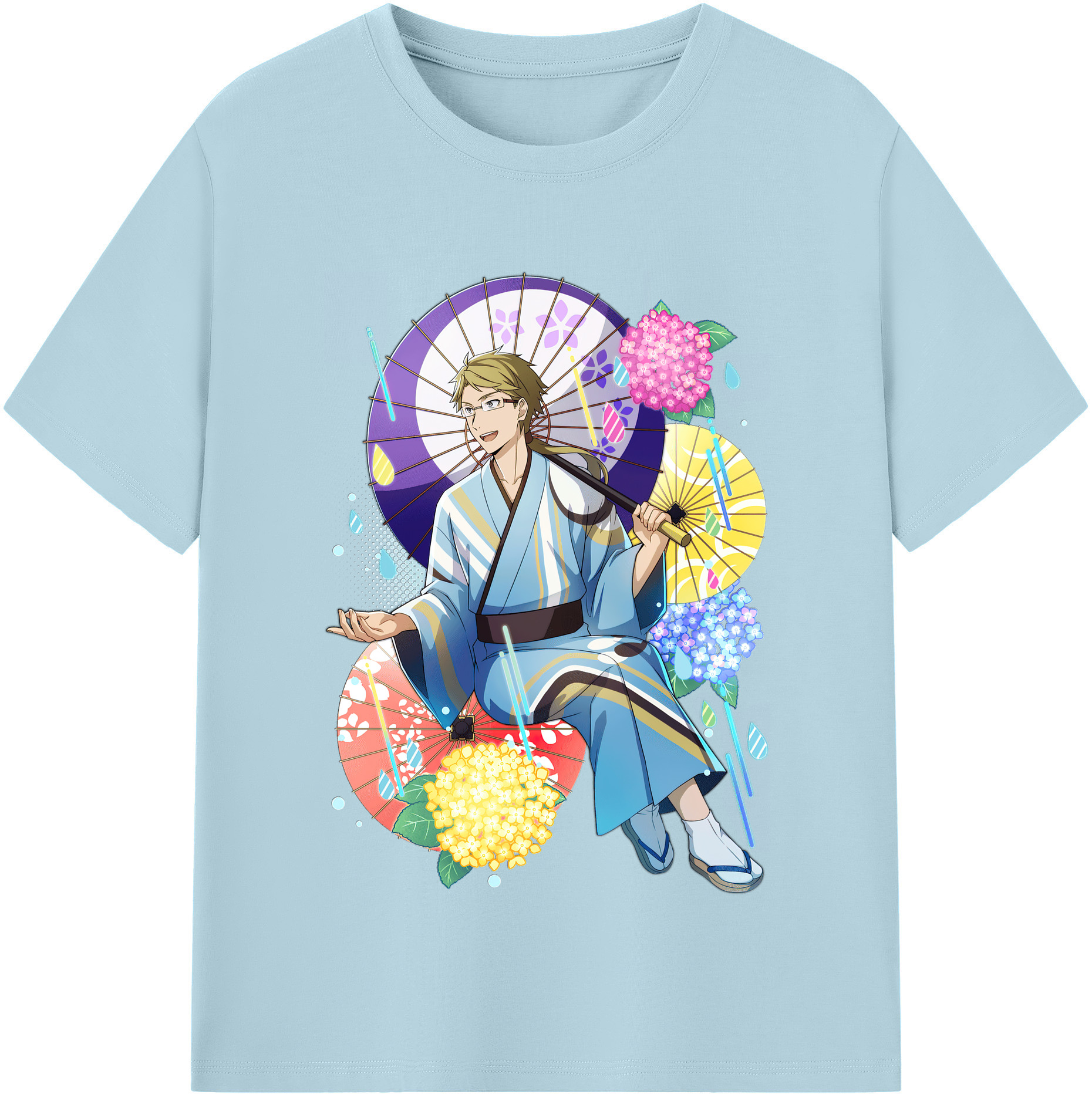 （画像用） 文豪ストレイドッグス Bungo Stray Dogs 綿100％半袖Tシャツ（フロントプリント）